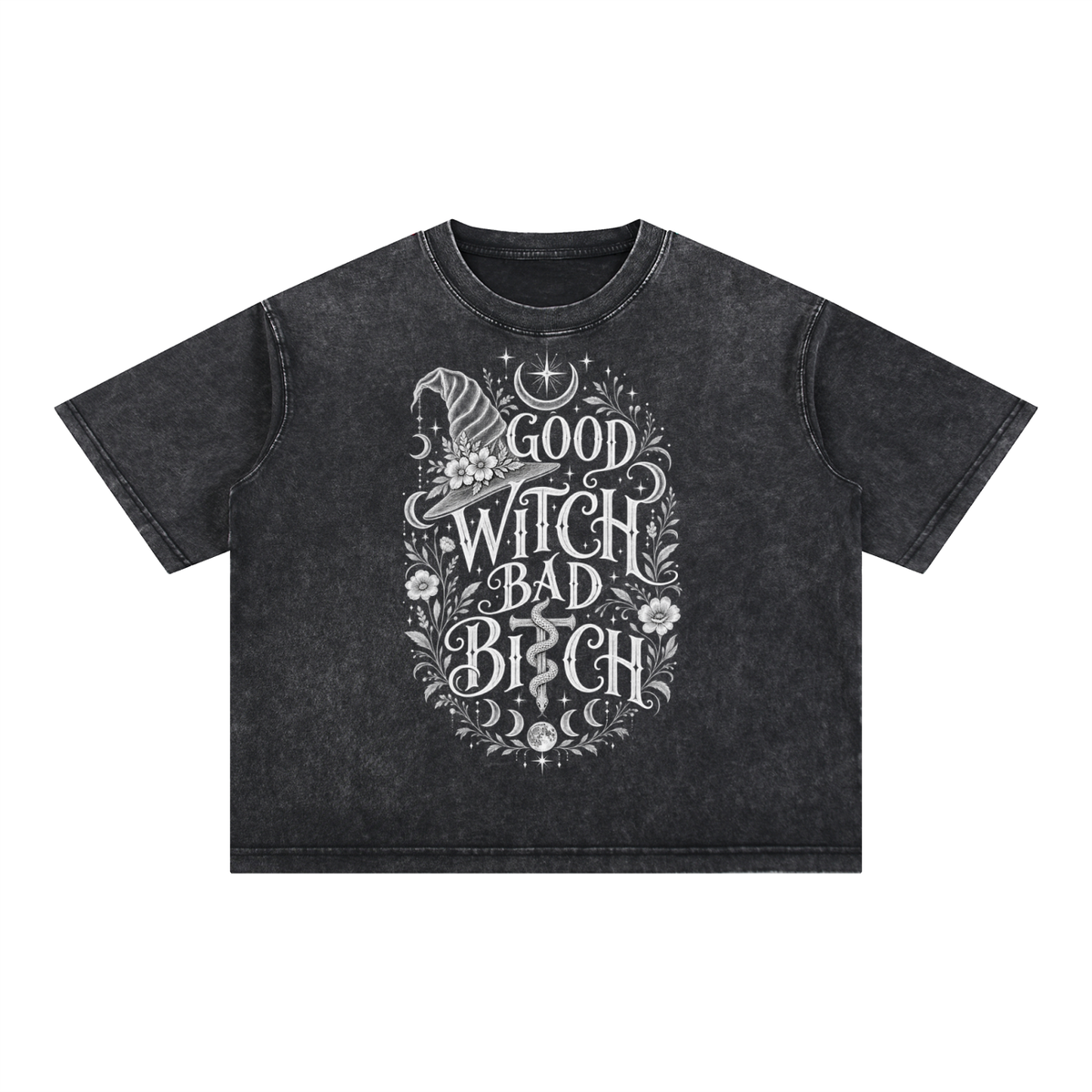 Mineral Wash Boxy Cotton T-Shirt