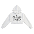 Good Witch Bad Bitch Essential Cropped Hoodie