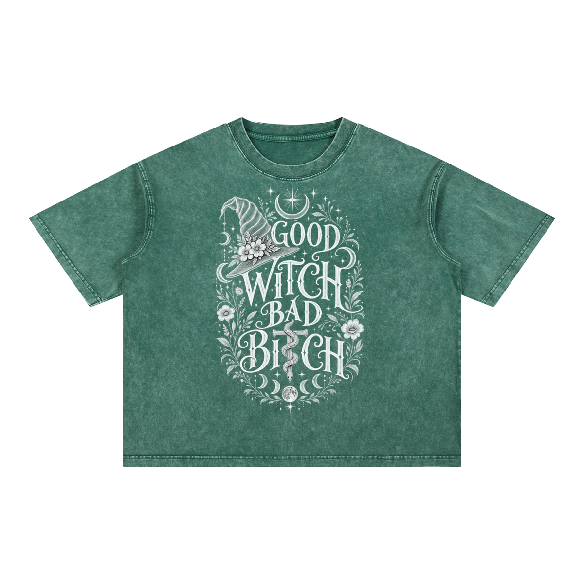 Mineral Wash Boxy Cotton T-Shirt